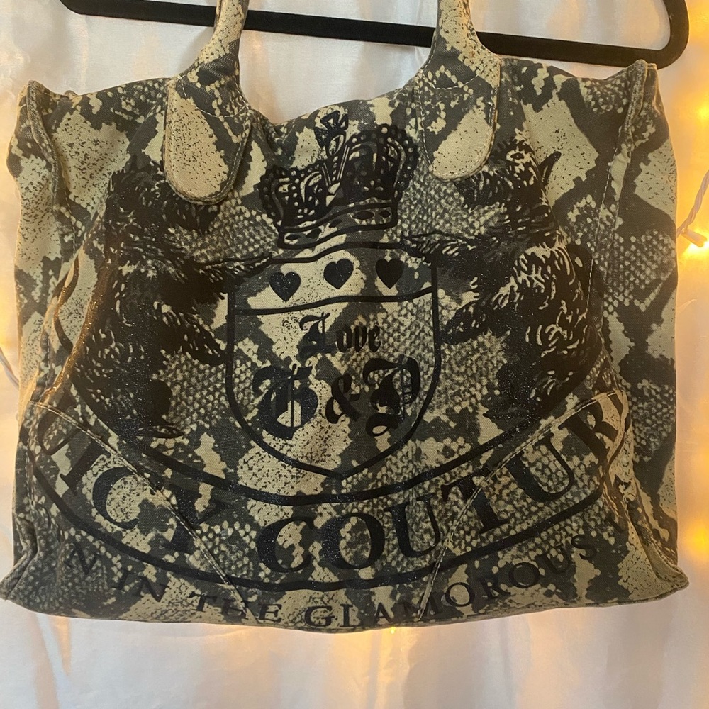 ❌SOLD❌Snake Skin Y2K Juicy Couture Tote bag